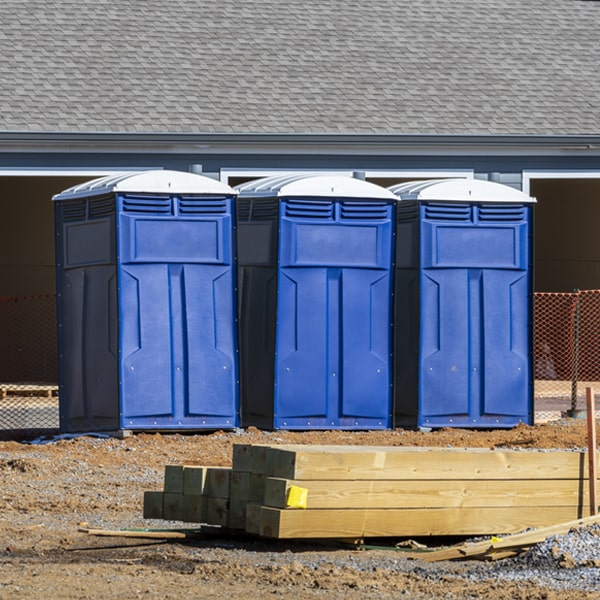 what is the expected delivery and pickup timeframe for the portable restrooms in Grand River